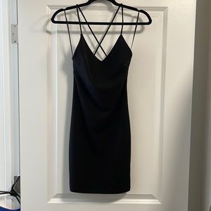 Black mini dress